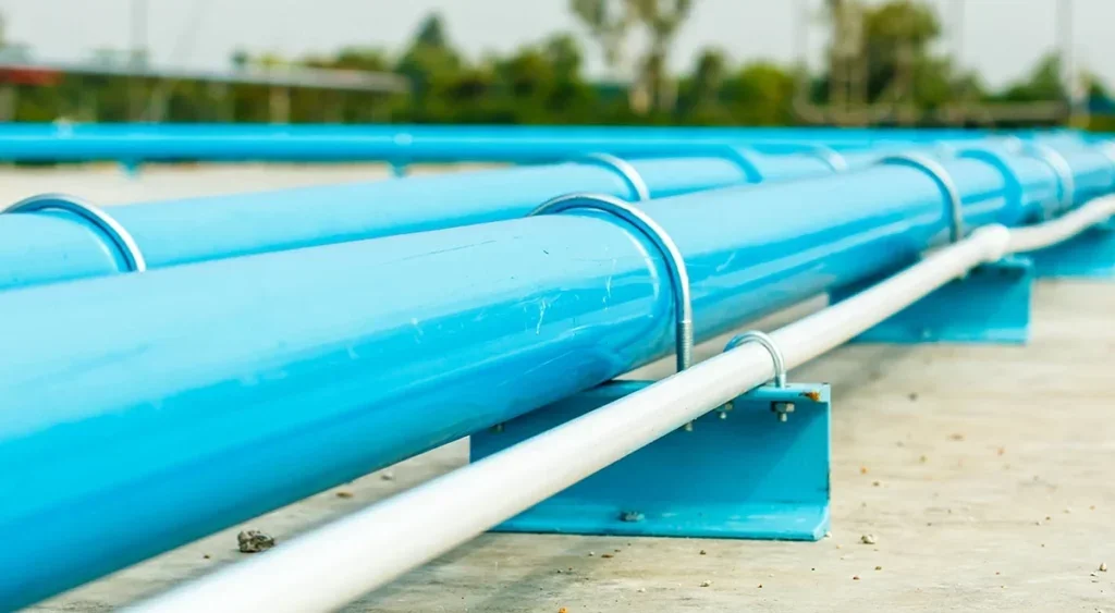 PVC pipes In Contstruction